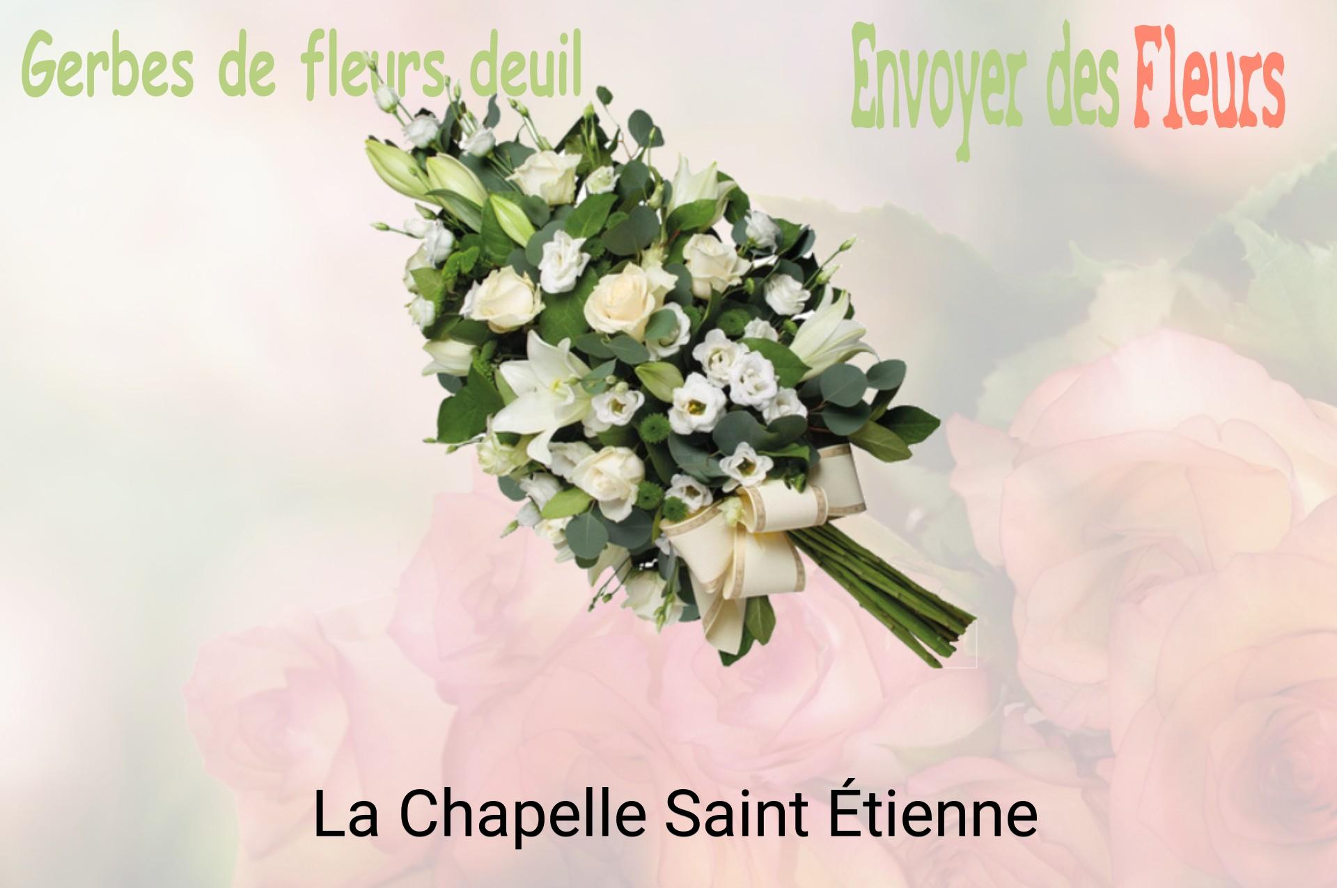 Gerbe de fleurs de deuil livrée à La Chapelle-Saint-Étienne